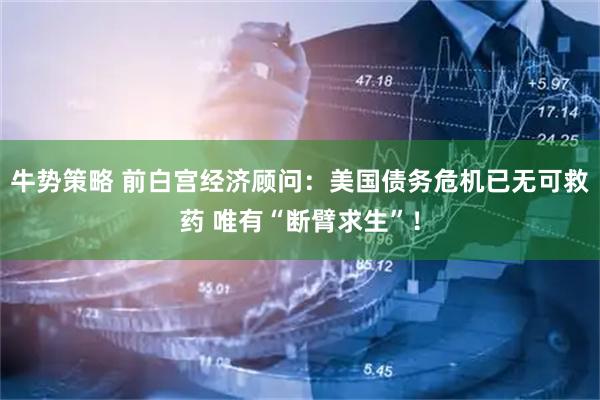 牛势策略 前白宫经济顾问：美国债务危机已无可救药 唯有“断臂求生”！